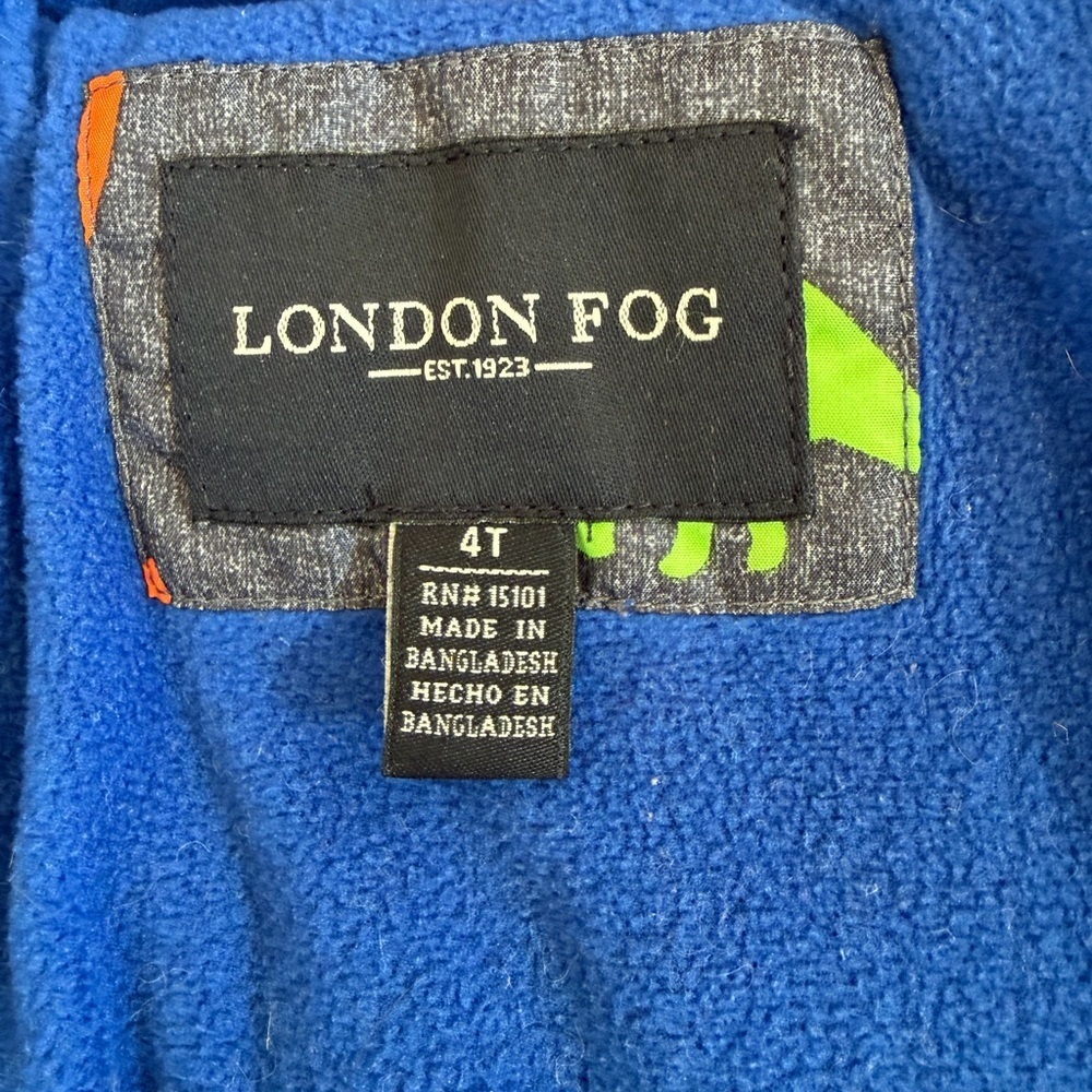 Boys London Fog winter coat Dinosaur Parka - Picture 7 of 8